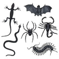 Set 6 Griezelige Zwarte Beesten