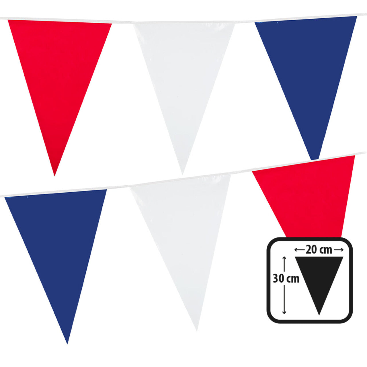 Op deze afbeelding zie je een Decoratie, van het merk Boland. Vlaggenlijn Nederland Rood Wit Blauw