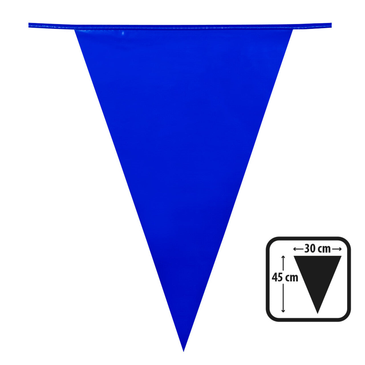Op deze afbeelding zie je een Decoratie, van het merk Boland. Vlaggenlijn Met Grote Vlaggen Donkerblauw