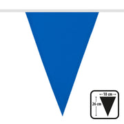 Op deze afbeelding zie je een Decoratie, van het merk Boland. Feestelijke Vlaggenlijn Donkerblauw 6 Meter