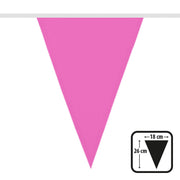 Op deze afbeelding zie je een Decoratie, van het merk Boland. Vlaggenlijn Donker Roze 6 Meter
