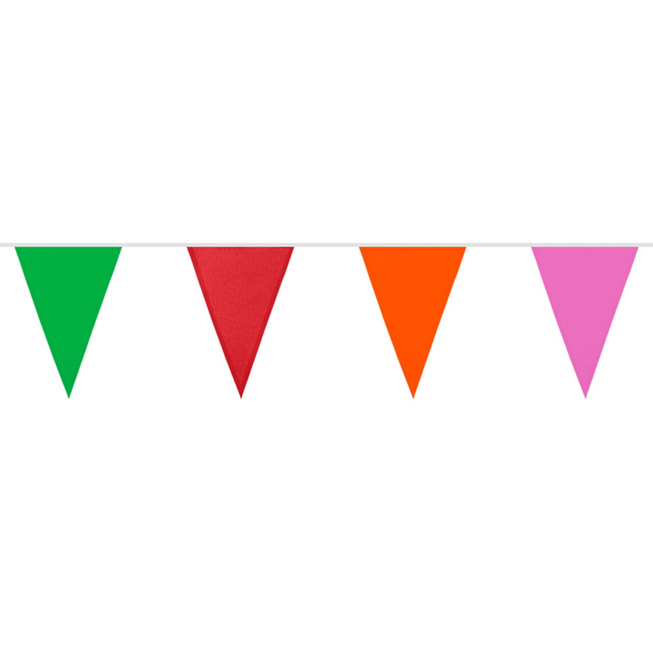Op deze afbeelding zie je een Decoratie, van het merk Boland. Vrolijke Multicolor Vlaggenlijn