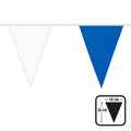 Polyester Wimpelkette Blau / Weiß