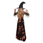 Op deze afbeelding zie je een Kostuums, van het merk Boland. Scarlett Scarenight Heks Meisje Kostuum
