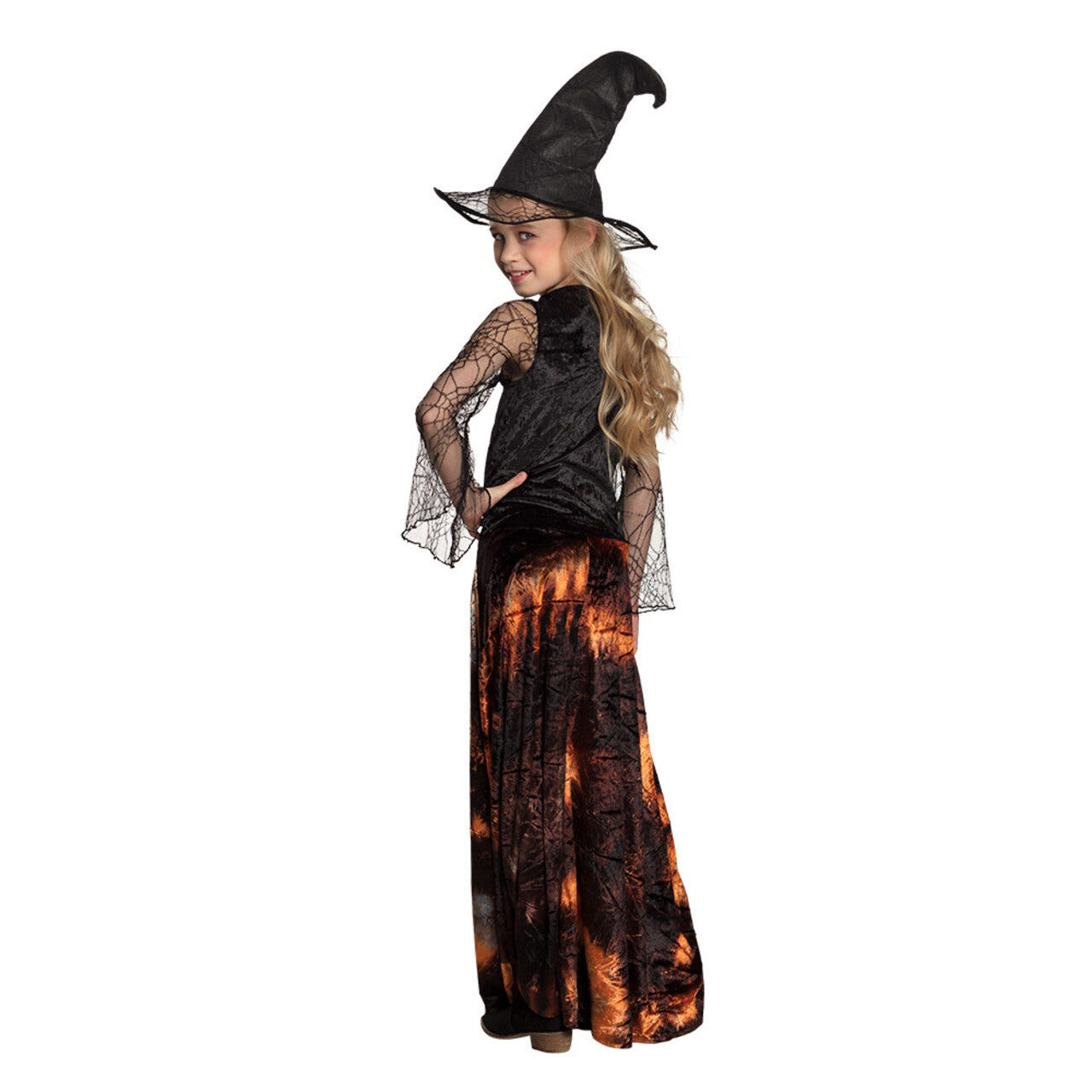 Op deze afbeelding zie je een Kostuums, van het merk Boland. Scarlett Scarenight Heks Meisje Kostuum