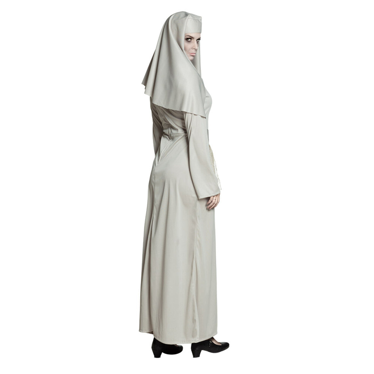 Op deze afbeelding zie je een Kostuums, van het merk Boland. Geestelijke Spook Non Vrouw Kostuum
