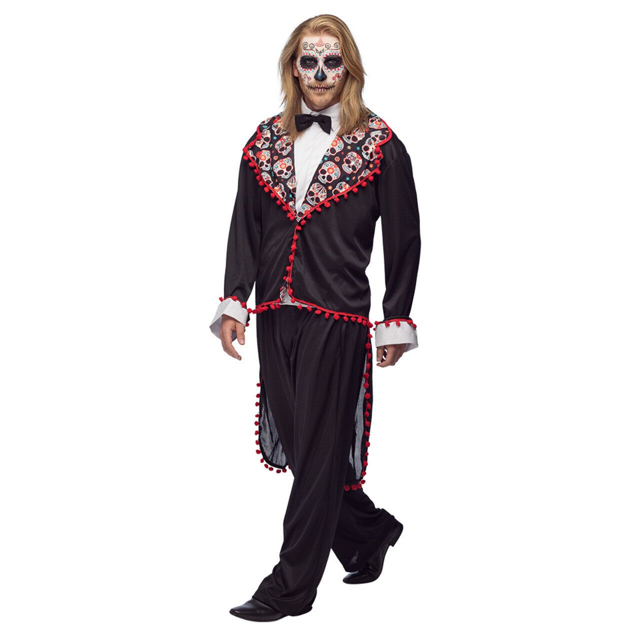 Op deze afbeelding zie je een Kostuums, van het merk Boland. Senor Esqueleto Man Kostuum