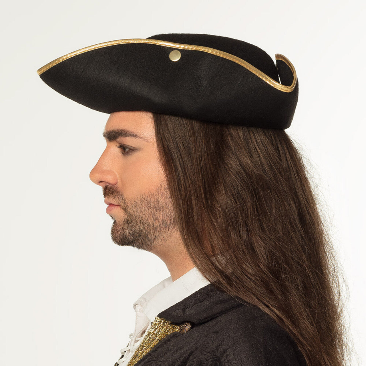 Op deze afbeelding zie je een Accessoires, van het merk Boland. Piratenhoed Admiraal Henry Hoogwater