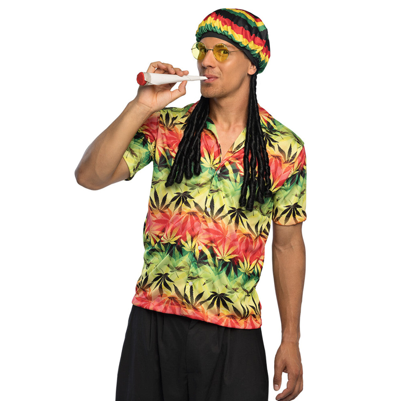 Op deze afbeelding zie je een Kostuums, van het merk Boland. Shirt Ziggy Rastafari Man