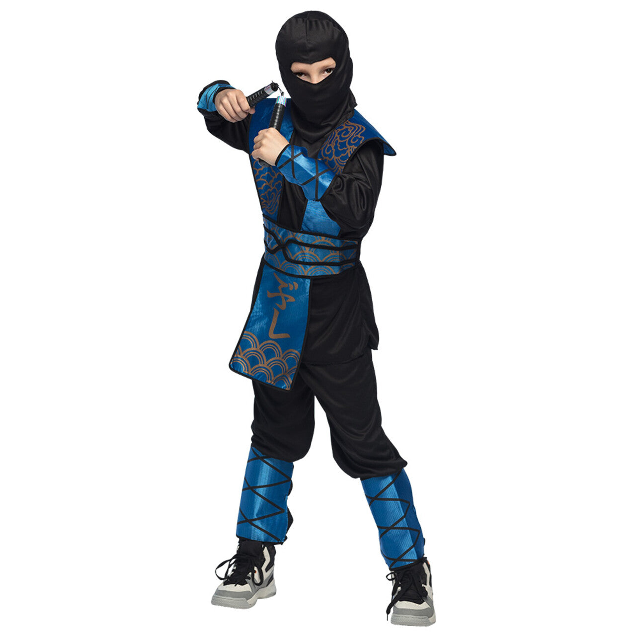 Op deze afbeelding zie je een Kostuums, van het merk Boland. Royal Ninja Azul Kind Kostuum