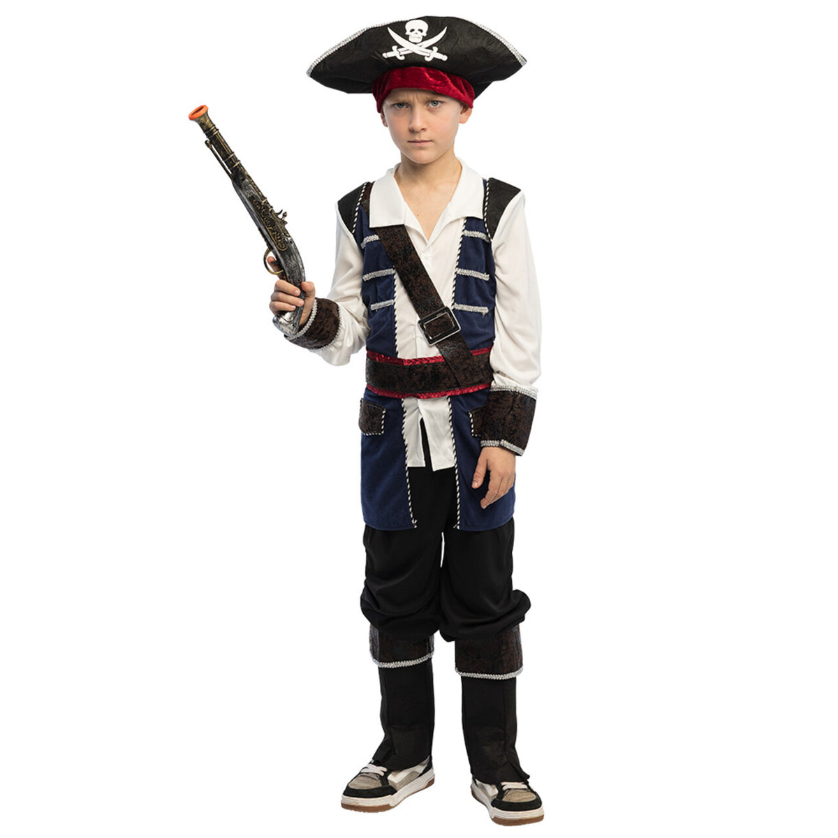 Op deze afbeelding zie je een Kostuums, van het merk Boland. Piraat Sabelhart Jongen Kostuum