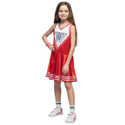 Op deze afbeelding zie je een Kostuums, van het merk Boland. Cheerleader Wendy Cheerhard Meisje Kostuum