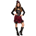 Mrs Steamy Punk Vrouw Kostuum