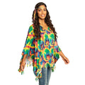 Poncho Psycho Delia Vrouw Kostuum