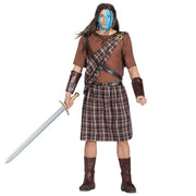 Op deze afbeelding zie je een Kostuums, van het merk Boland. Highlander Hero Mcfightright Man Kostuum