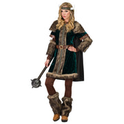 Op deze afbeelding zie je een Kostuums, van het merk Boland. Viking Heldin Helga Vrouw Kostuum