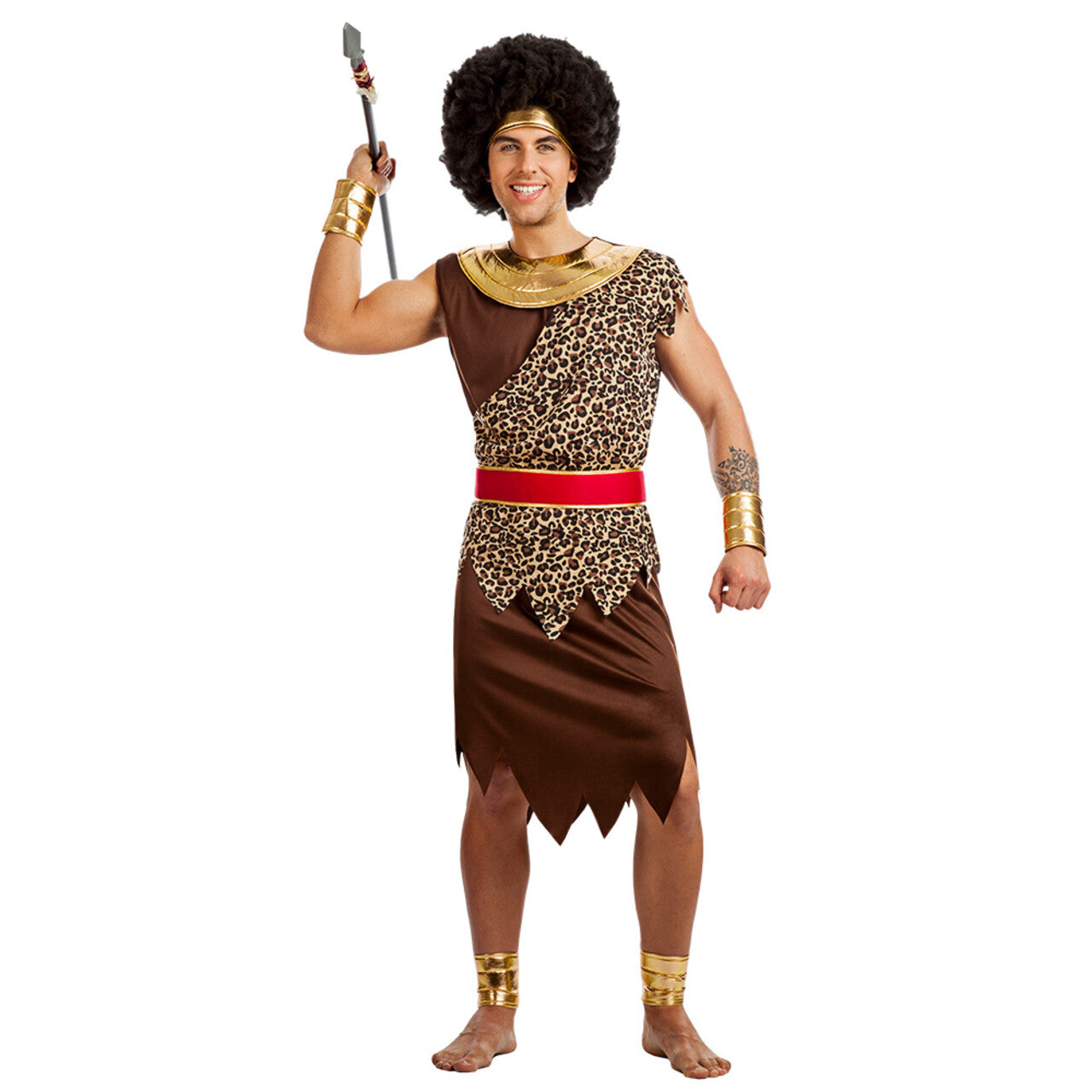Op deze afbeelding zie je een Kostuums, van het merk Boland. Jungle Warrior Man Kostuum