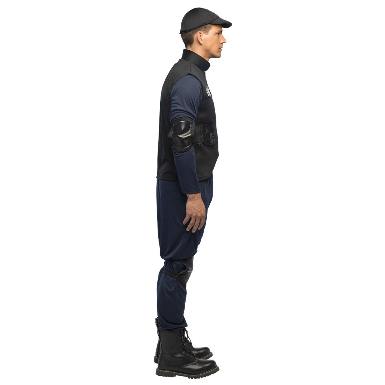 Op deze afbeelding zie je een Kostuums, van het merk Boland. Goed Uitgeruste Swat Agent Man Kostuum