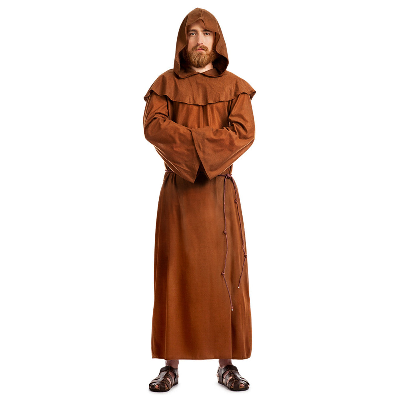 Op deze afbeelding zie je een Kostuums, van het merk Boland. Monnik Broeder Benedictus Man Kostuum