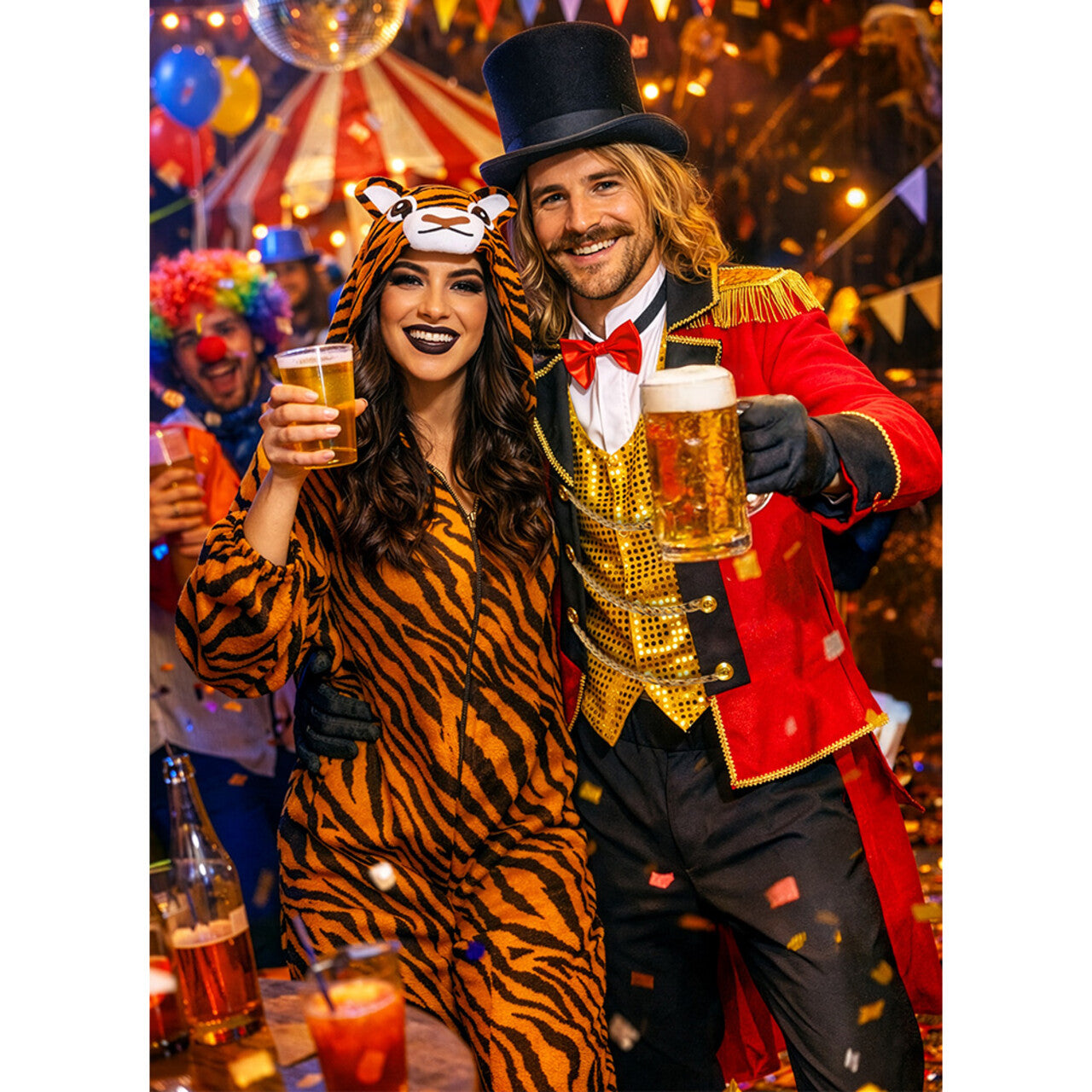 Op deze afbeelding zie je een Kostuums, van het merk Boland. Circus Directeur Always A Blast Man Kostuum