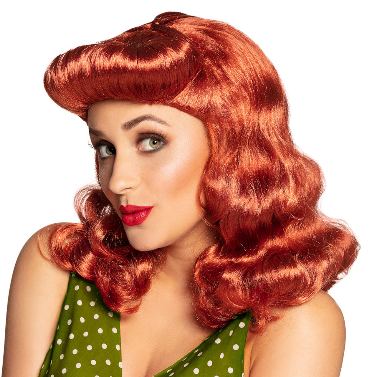 Op deze afbeelding zie je een Accessoires, van het merk Boland. Pruik 50s Pin-Up Patty