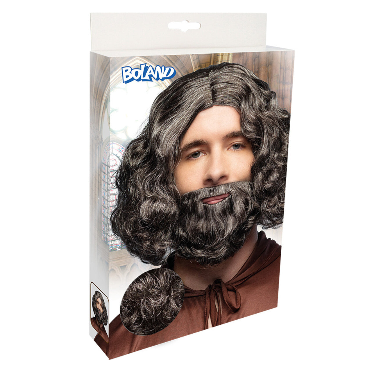 Op deze afbeelding zie je een Accessoires, van het merk Boland. Pruik Joseph Greyjoy