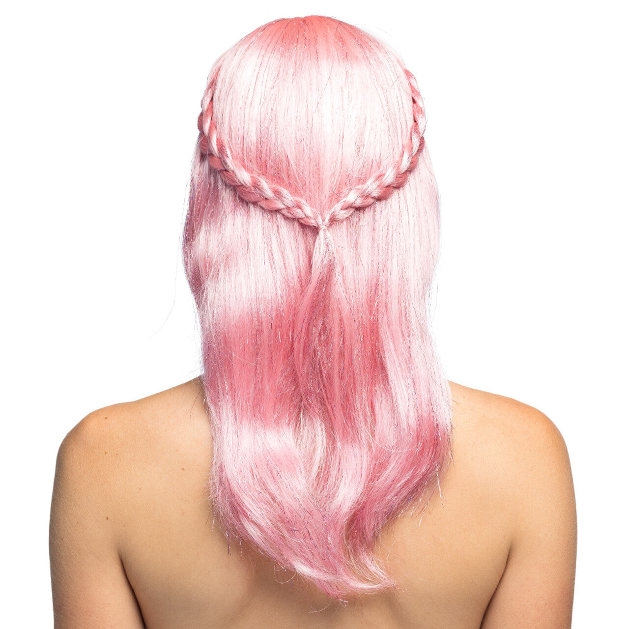 Op deze afbeelding zie je een Accessoires, van het merk Boland. Pruik Pink Sweety