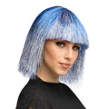 Perücke Crazy Blau