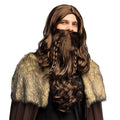 Viking Warrior Pruik Met Baard