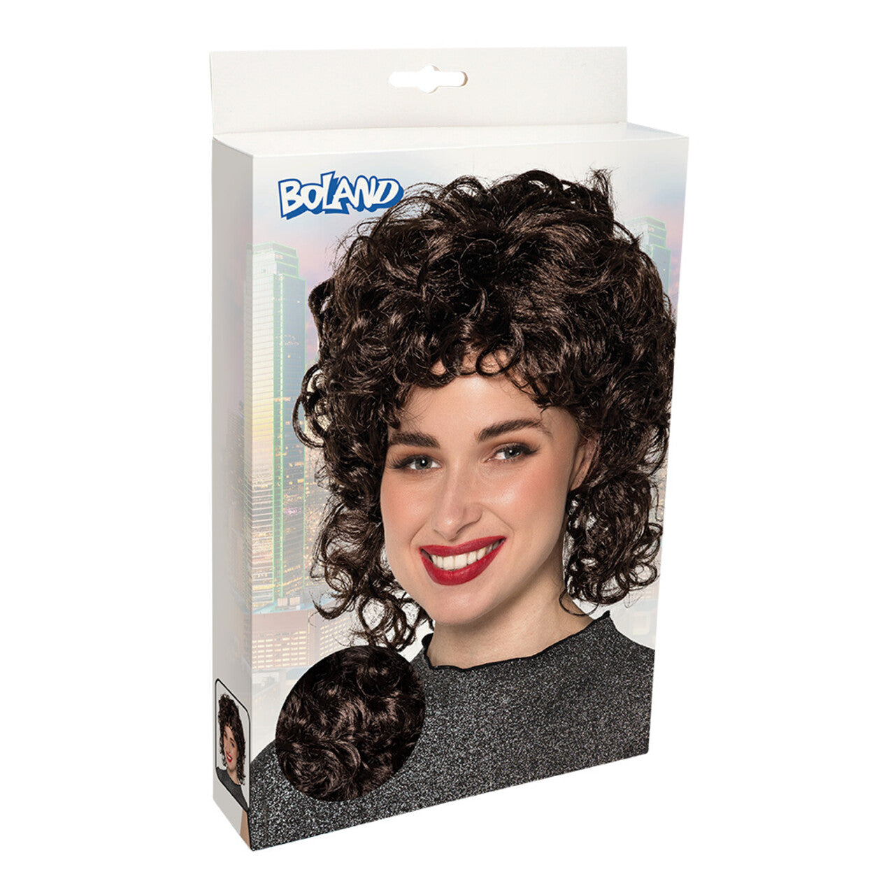 Op deze afbeelding zie je een Accessoires, van het merk Boland. Pruik Cool Curles