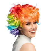 Op deze afbeelding zie je een Accessoires, van het merk Boland. Pruik Rainbow Rebel