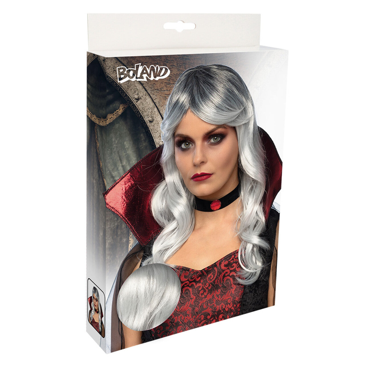 Op deze afbeelding zie je een Accessoires, van het merk Boland. Pruik Vampiressa