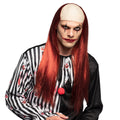 Pruik Killer Clown Rood