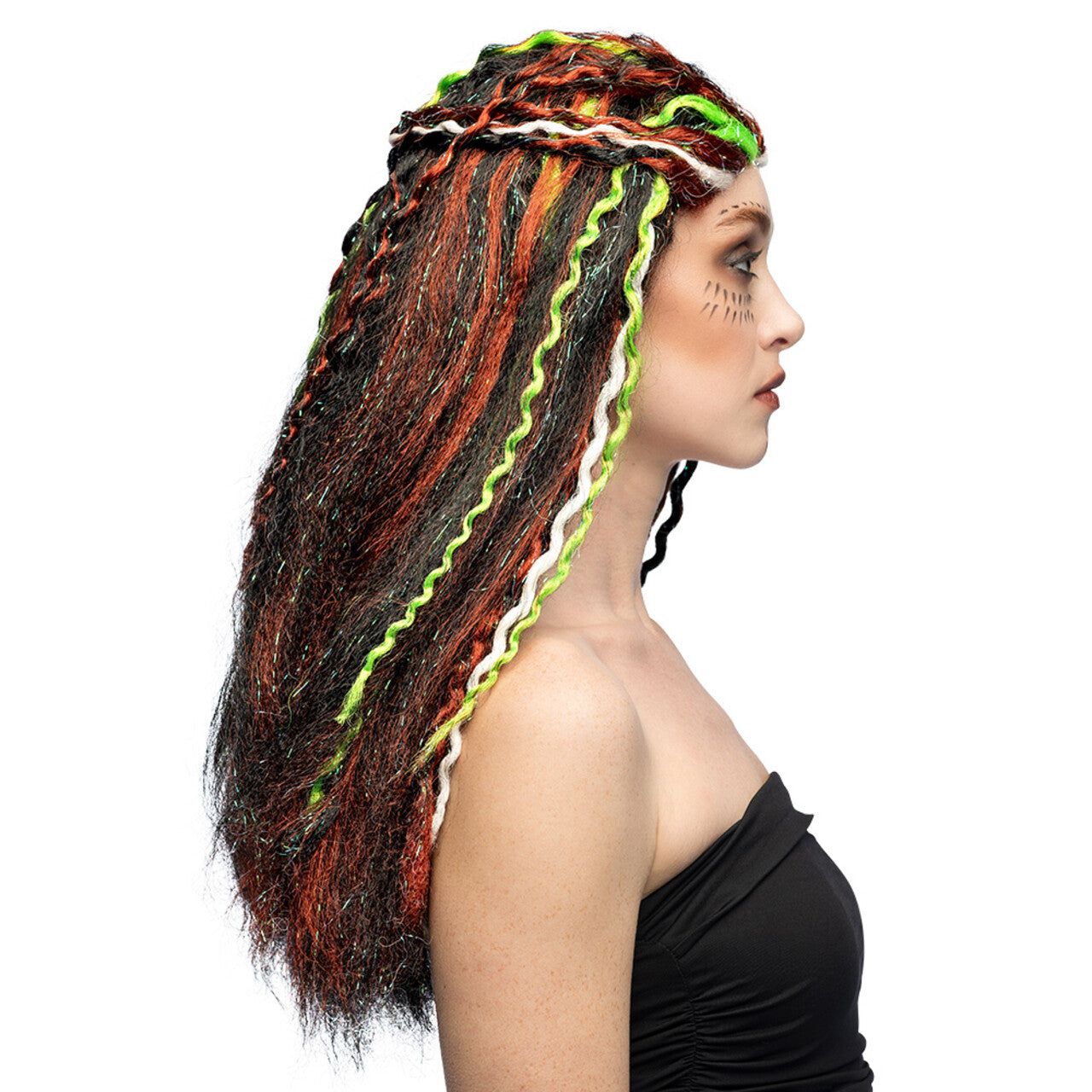 Op deze afbeelding zie je een Accessoires, van het merk Boland. Cursed Curls Voodoo Pruik