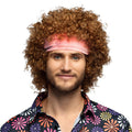 Perruque Hippie Groove Marron