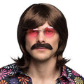 Pruik Seventies Gary Met Snor