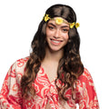 Pruik Joy Zwart / Bruin Met Hoofdband