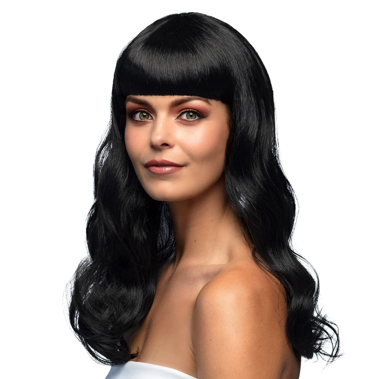 Op deze afbeelding zie je een Accessoires, van het merk Boland. Pruik Kendal Black