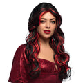 Perücke Devilicious Schwarz Mit Roten Locken