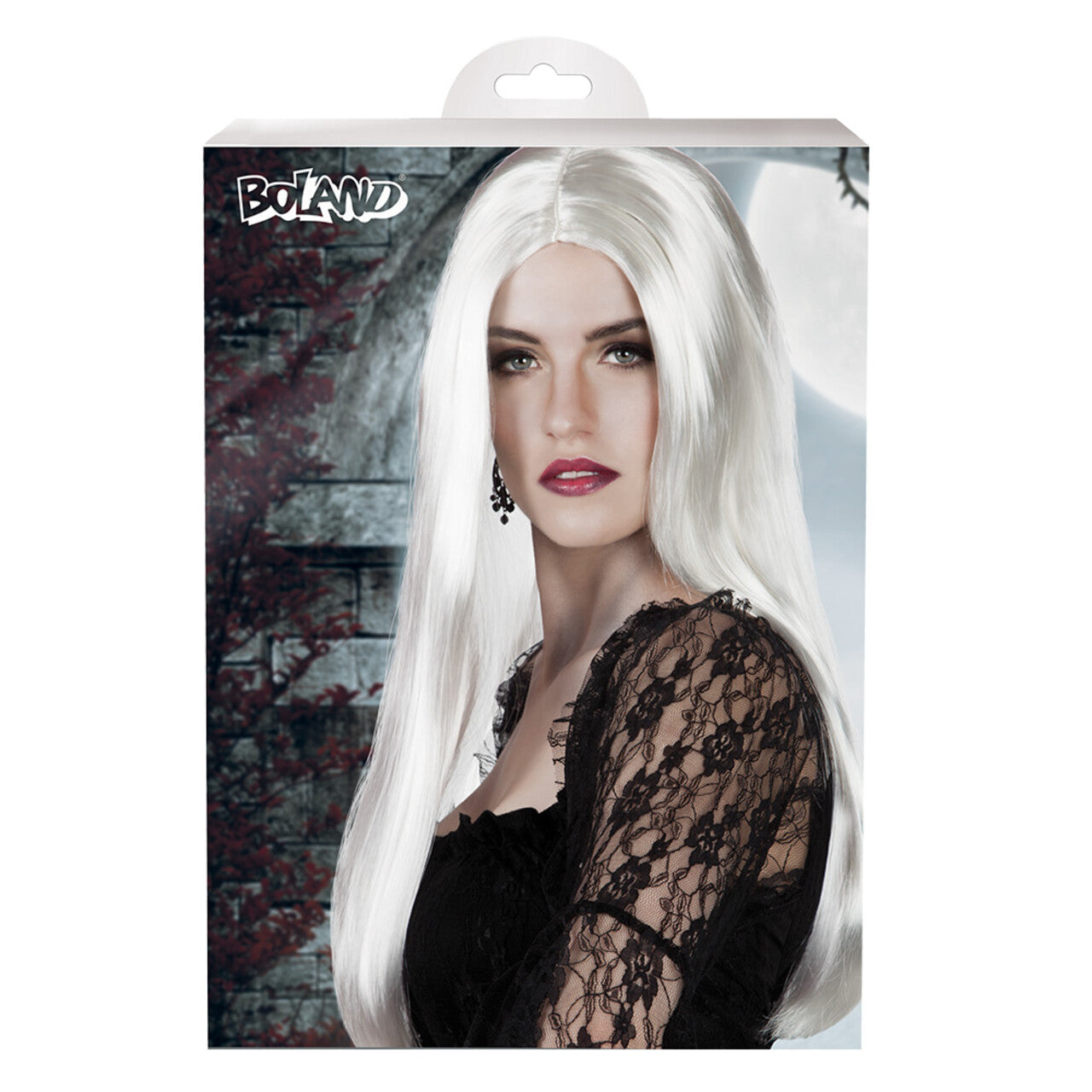 Op deze afbeelding zie je een Accessoires, van het merk Boland. Pruik IJsqueen Wit