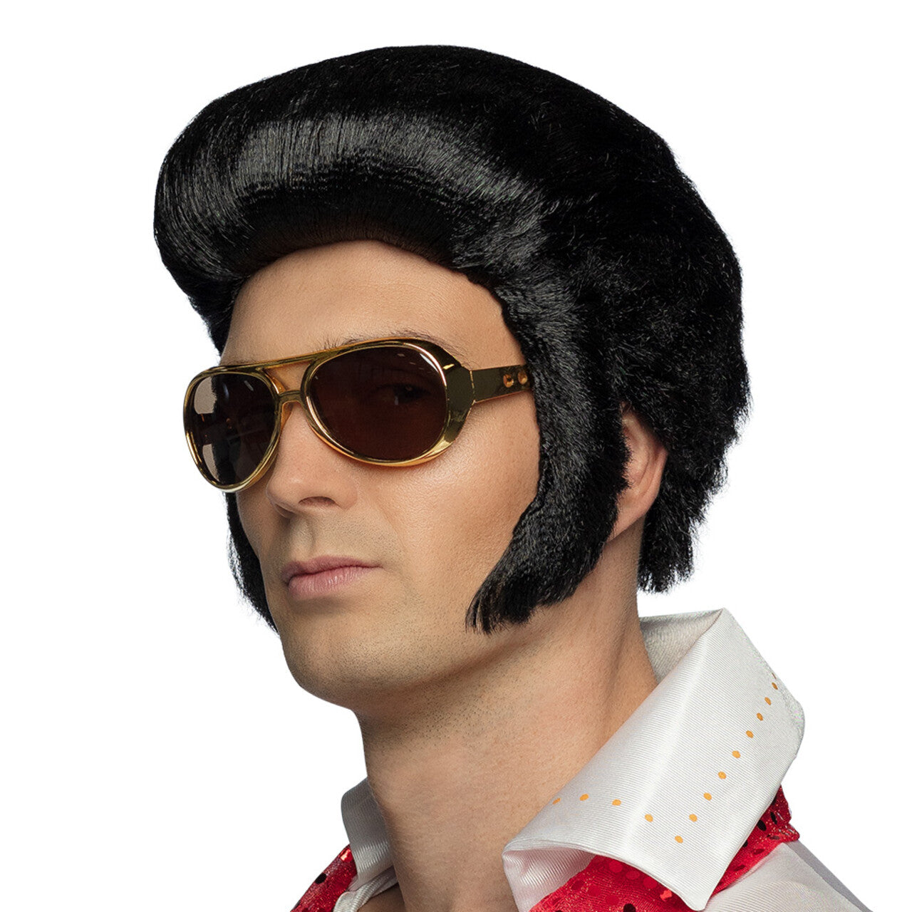 Op deze afbeelding zie je een Accessoires, van het merk Boland. Pruik Rock N Roll Elvis
