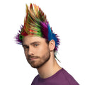 Regenbogen Spiky Mike Perücke