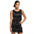 Flapper Années 20 De Luxe Noir Costume