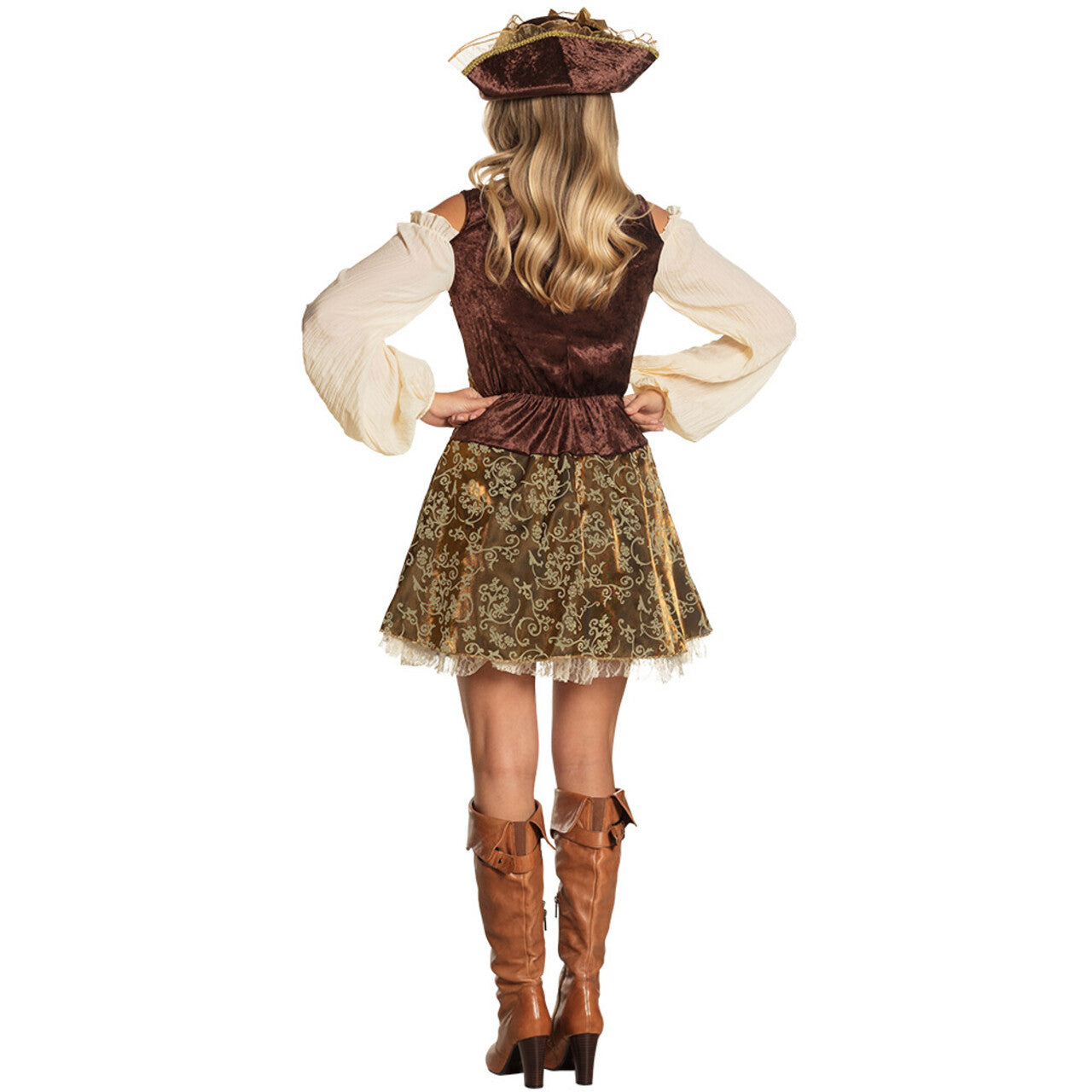 Op deze afbeelding zie je een Kostuums, van het merk Boland. Piraat Trina Treasure Vrouw Kostuum