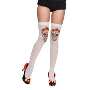 Op deze afbeelding zie je een Accessoires, van het merk Boland. Kousen Day Of The Dead Calavera