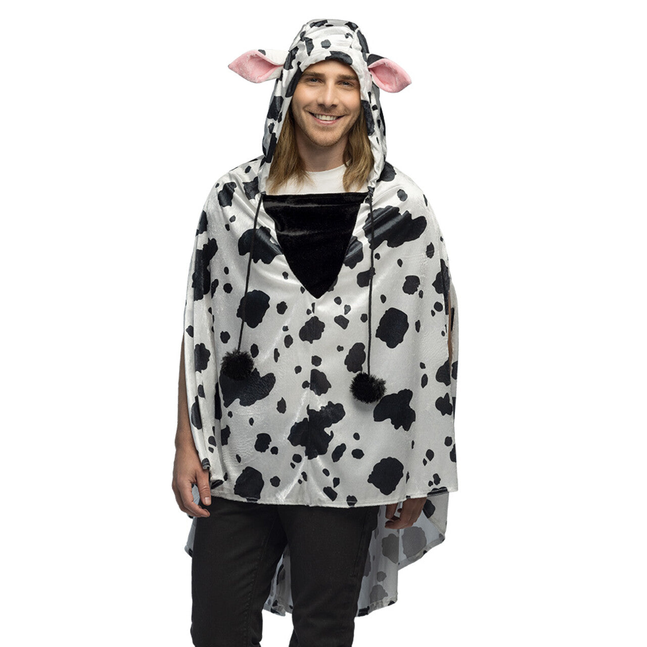 Op deze afbeelding zie je een Kostuums, van het merk Boland. Poncho Moe De Koe Kostuum