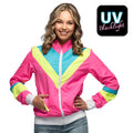 Trainingsjasje Retro Babe Neonroze Vrouw