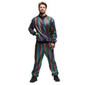 Regenbogen-Trainingsanzug Glitzerstar Herrenkostüm