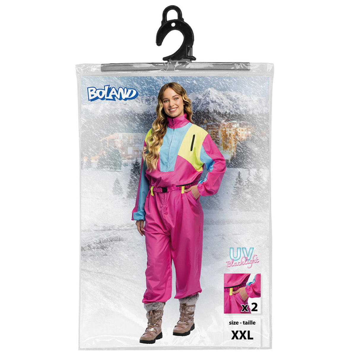 Op deze afbeelding zie je een Kostuums, van het merk Boland. Skipak Snow Glow Babe (S) Vrouw Kostuum