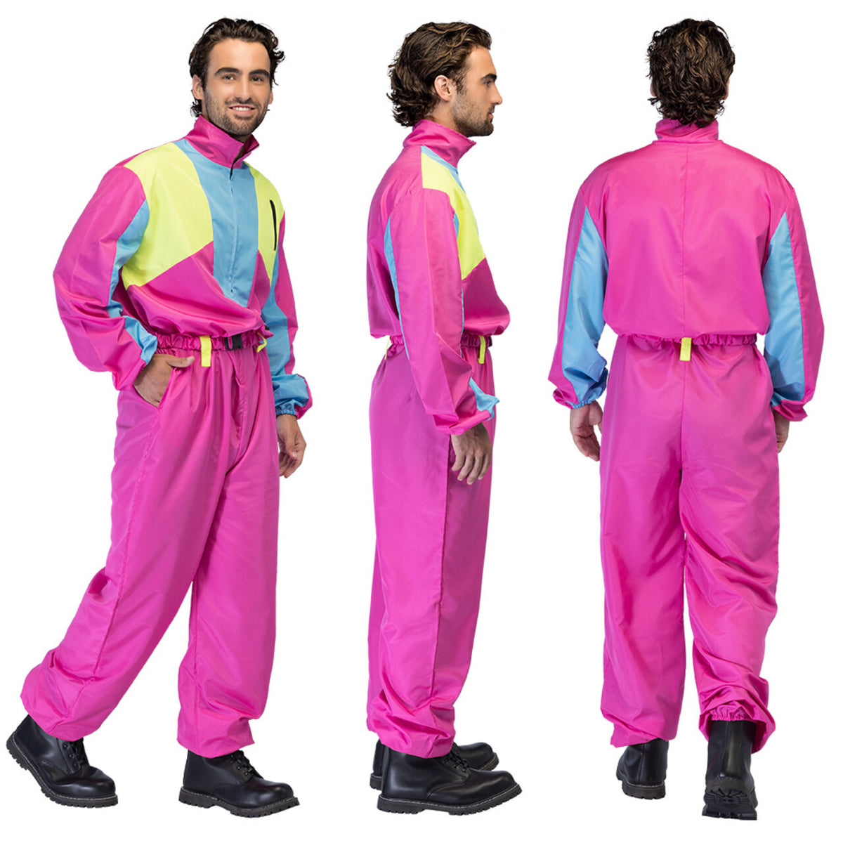 Op deze afbeelding zie je een Kostuums, van het merk Boland. Skipak Snow Glow Dude (S) Man Kostuum